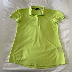 KJUS | Women’s SZ 38/Medium | Neon Green Short Sleeve Golf Polo Shirt